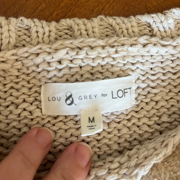 Lou & Grey for LOFT | Striped Crewneck Sweater | Size Medium - Picture 3 of 9